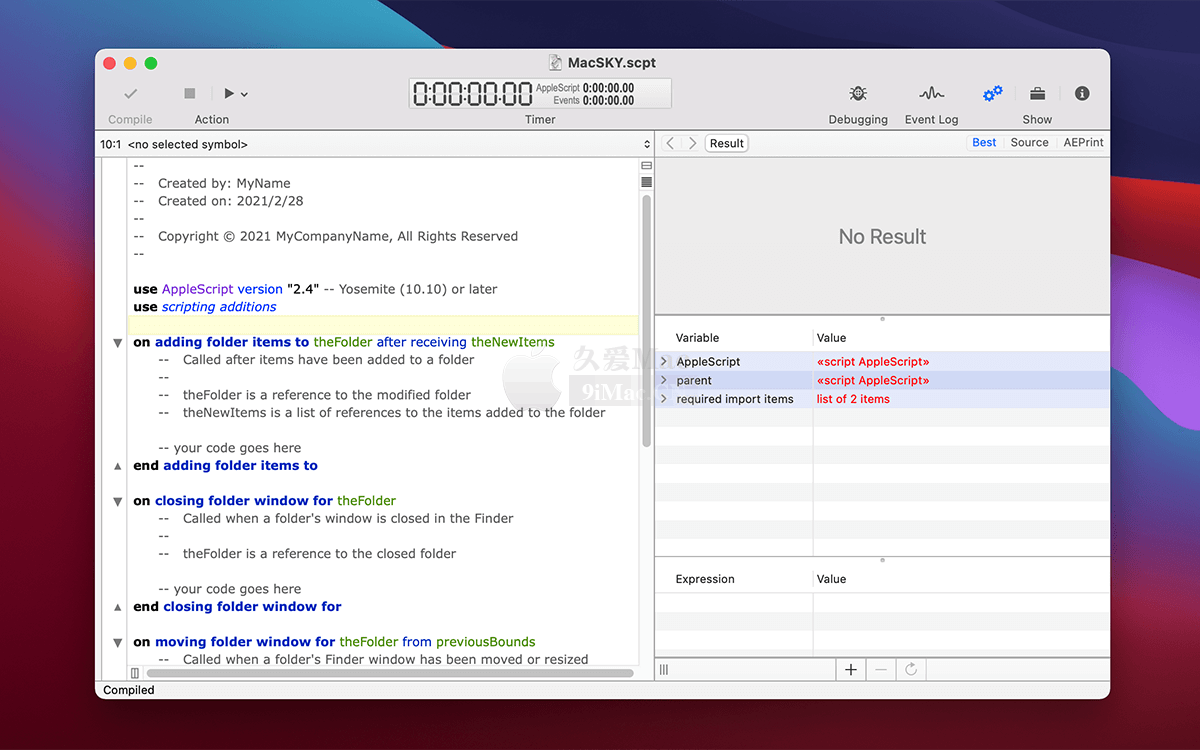 Script Debugger 7.0.13 for Mac 破解版 AppleScript脚本调试工具 | 人人资源网